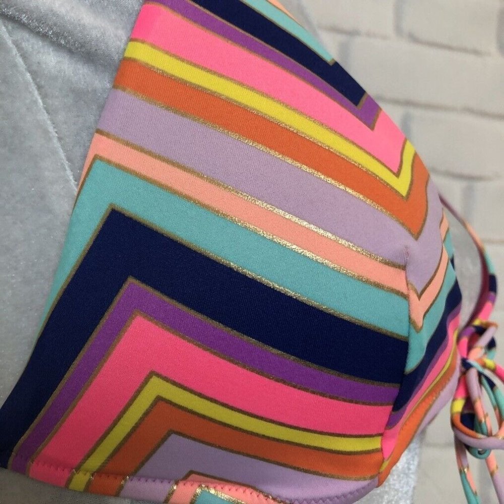 Victorias Secret Swim Bikini Triangle Top Size M Push Up - Picture 5 of 8